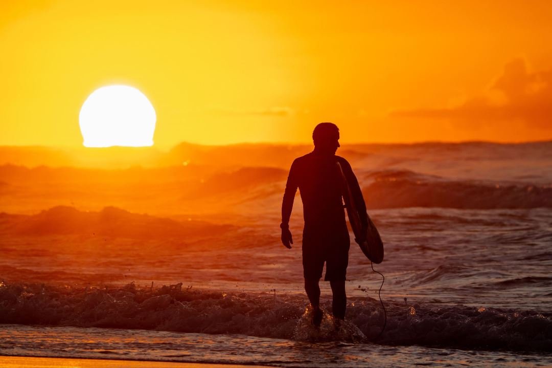 Sunrise Surfing