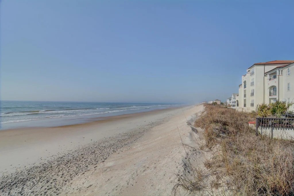 Beach view south from Villa Capriani